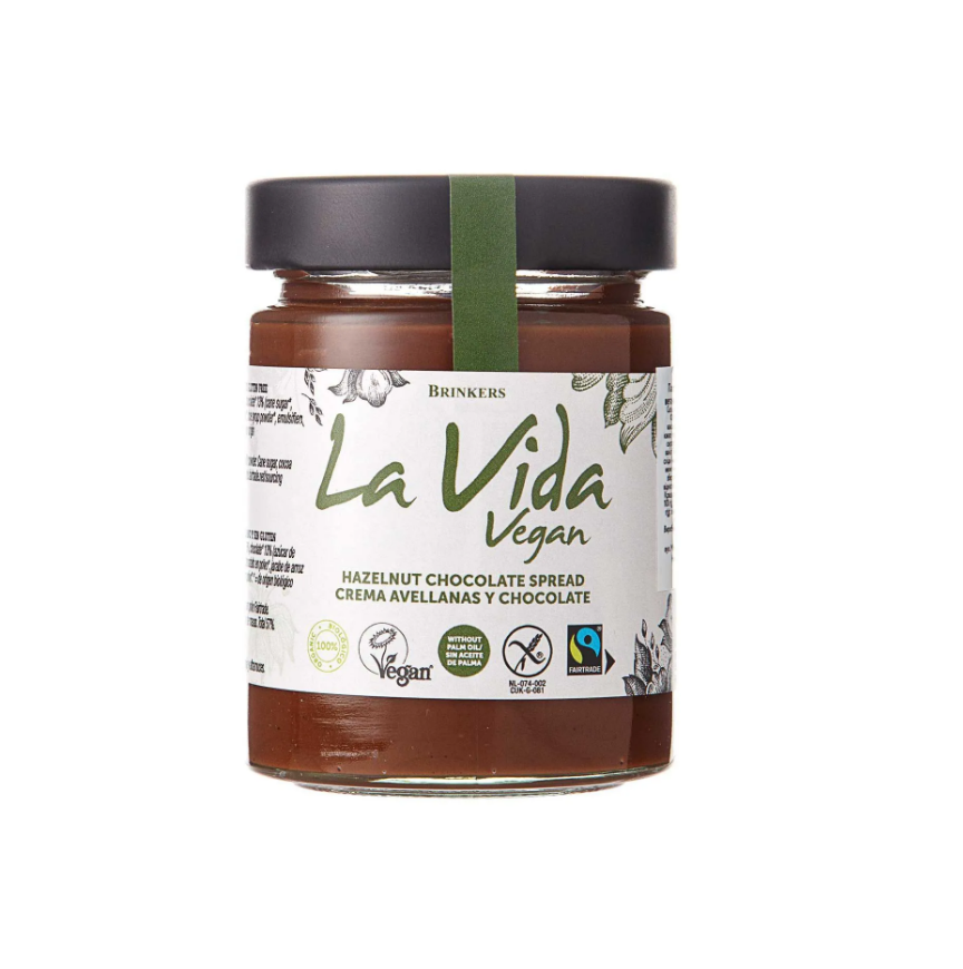 Паста з лісовими горіхами та шоколадом веганська органічна La Vida Vegan, 