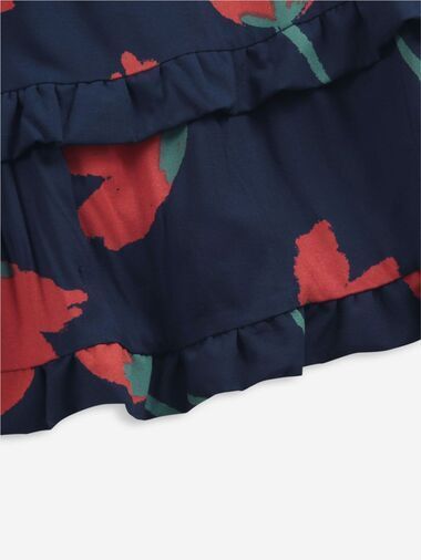 Big Flowers woven ruffle skirt, Bobo Choses/2