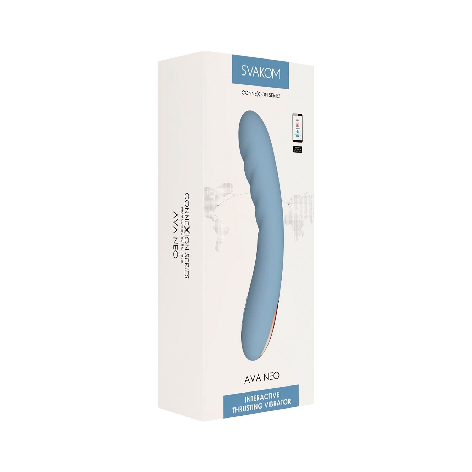 Смарт-вібратор з пульсацією Svakom Ava Neo Cornflower Blue/8