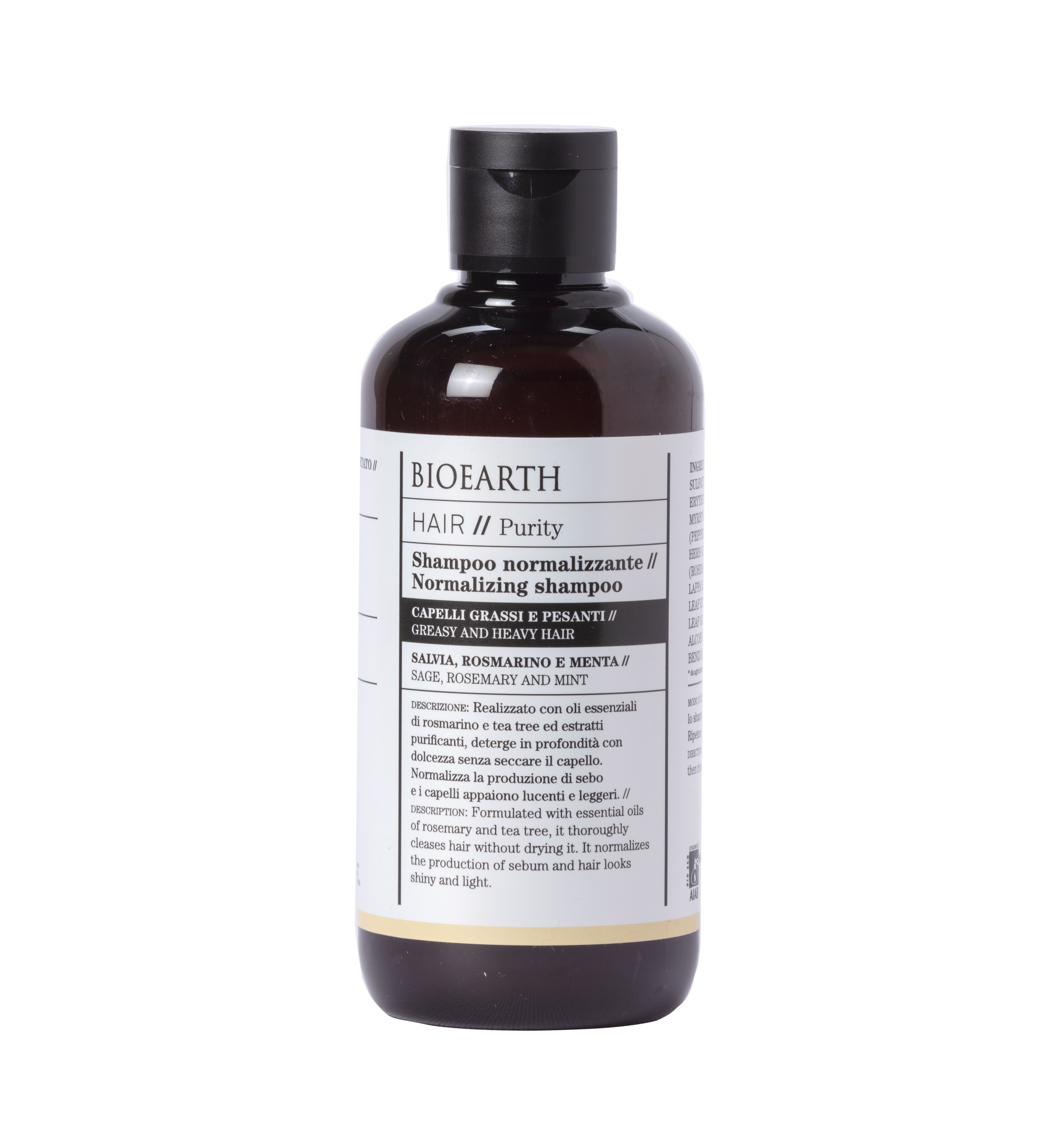 Hair 2.0 Normalizing Shampoo // Greasy And Heavy Hair Шампунь нормализующий для жирной кожи головы Bioearth, 