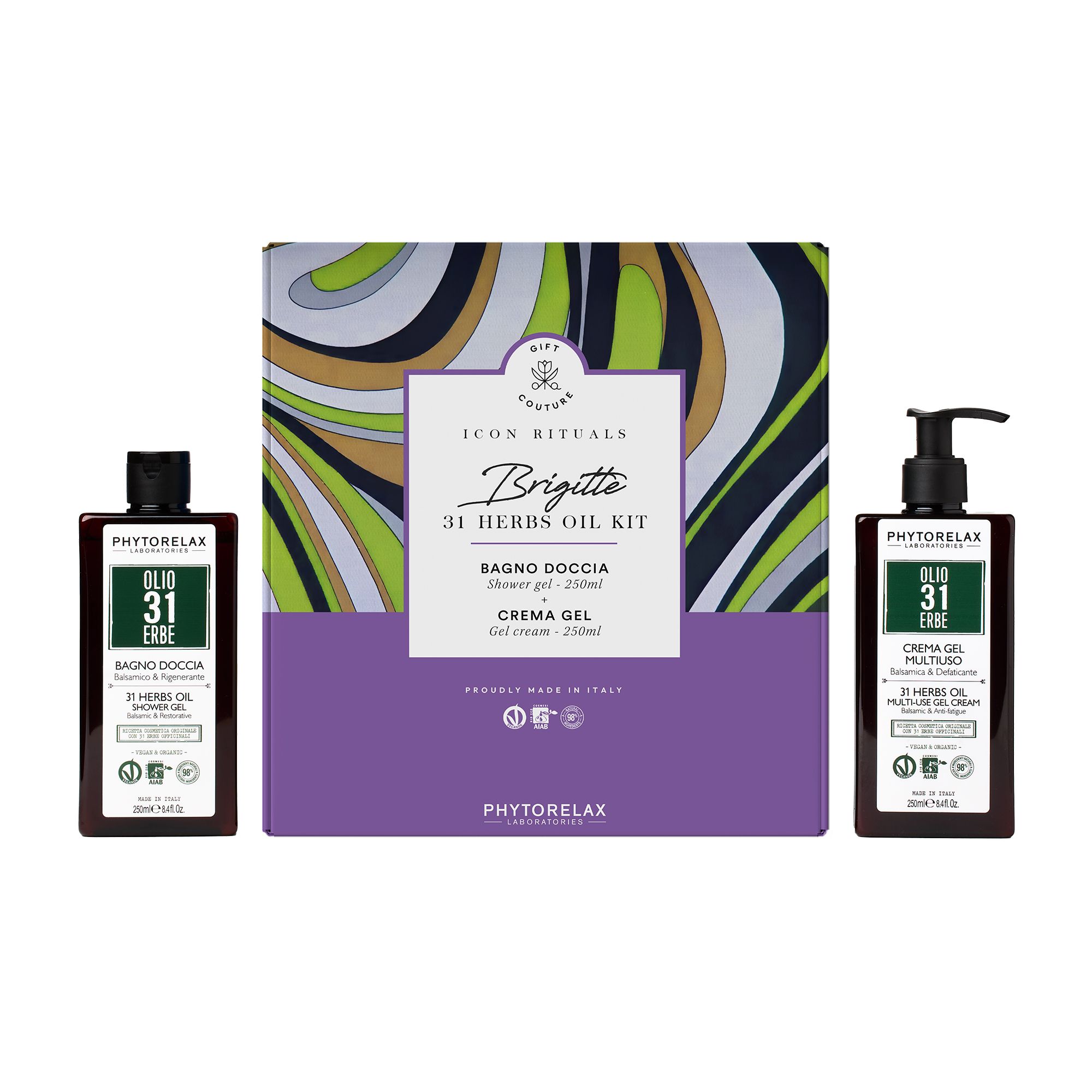 31 HERBS OIL / ОЛІЯ 31 РОСЛИНИ ГЕЛЬ ДЛЯ ДУШУ + БАЛЬЗАМІЧНИЙ КРЕМ-ГЕЛЬ ДЛЯ ТІЛА Phytorelax