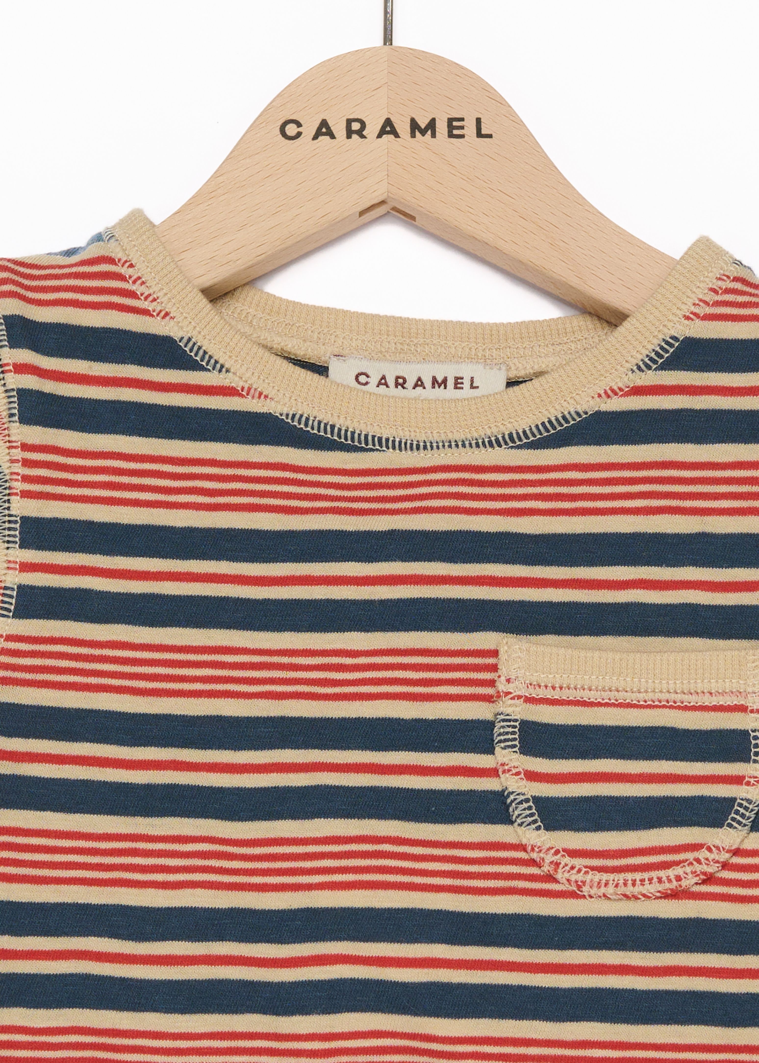 Футболка в червону смужку Caramel,/2