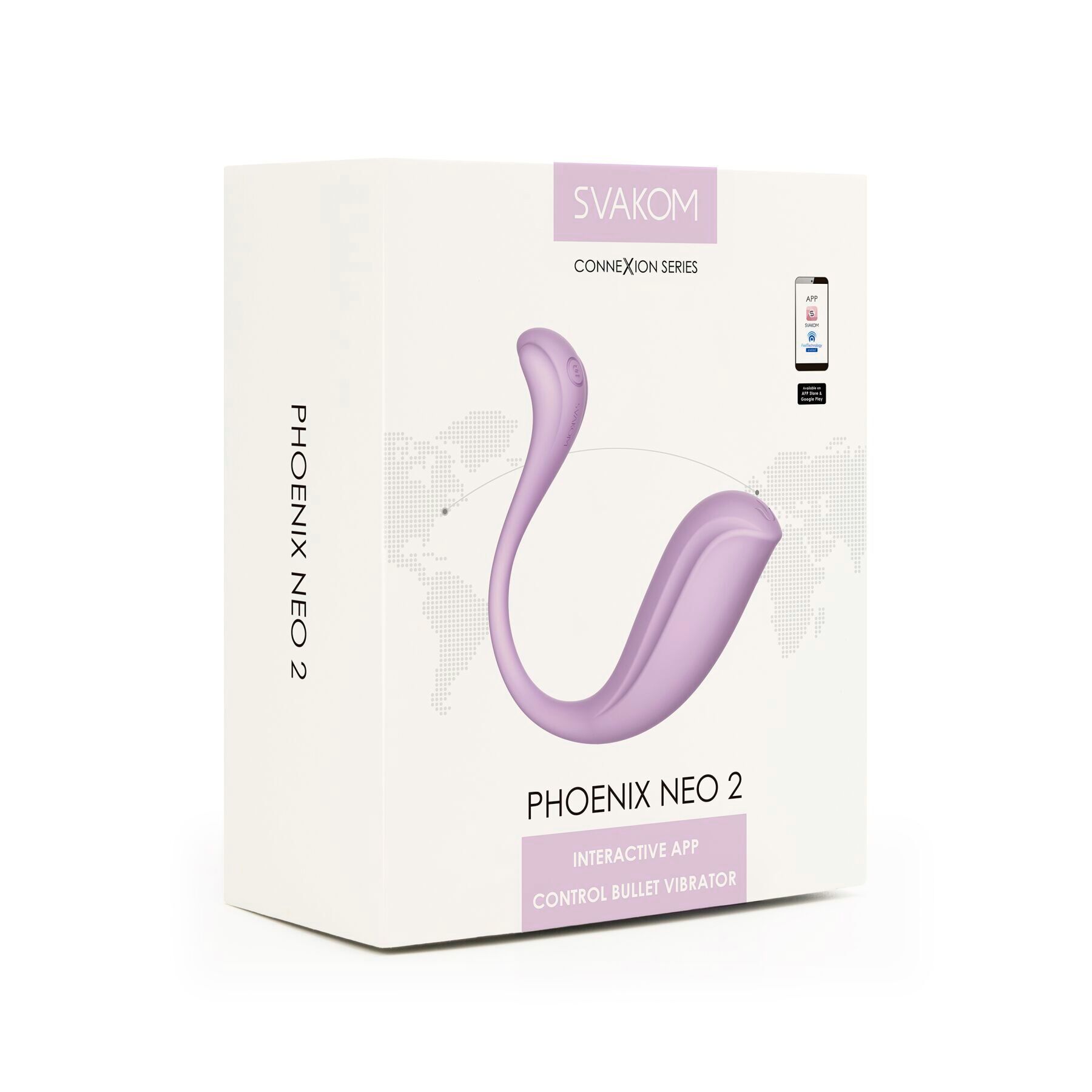 Інтерактивне віброяйце Svakom Phoenix Neo 2 Pastel Lilac, оновлена модель/9