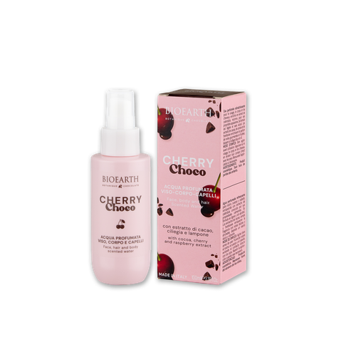 Botanique Chocolate Scented Water Cherry Choco/Парфумований спрей для волосся, обличчя й тіла Вишня та шоколад Bioearth, 