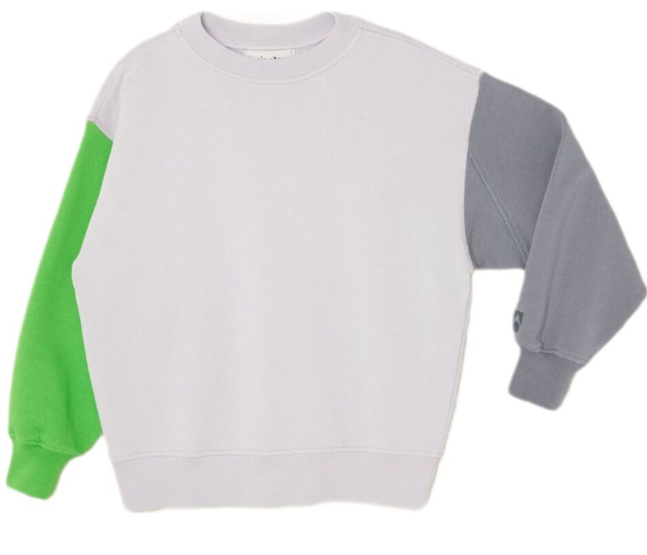 Oversized Sweatshirt Colourblock Main Story, /1