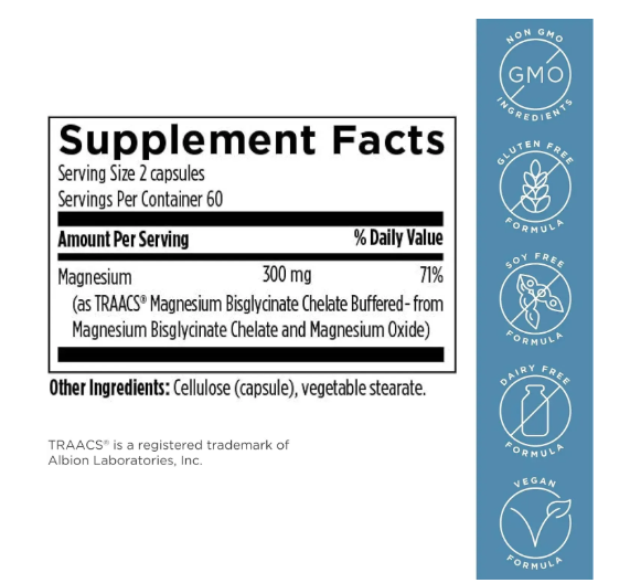 Magnesium Glycinate Complex / Комплекс глицината магния Designs for Health/1