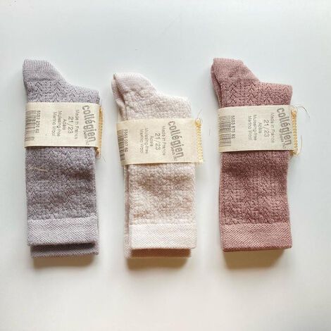 Adèle - Merino Wool Socks - Jour de Pluie, Collegien/1