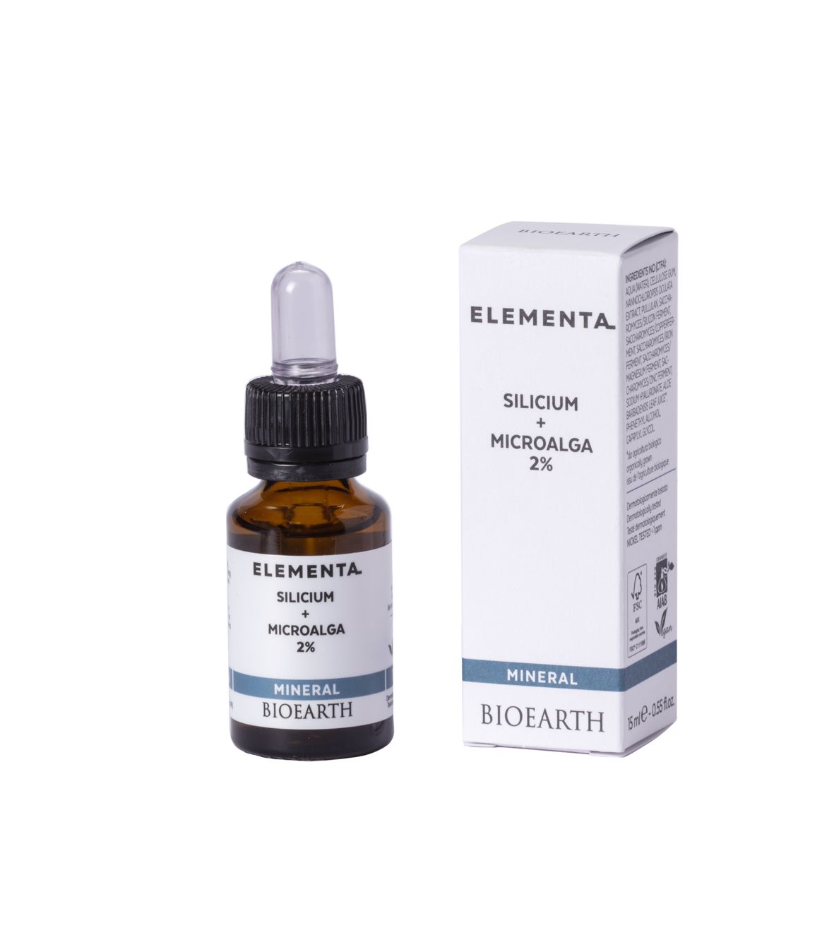 Elementa_SILICIUM + MICROALGA 2% (mineral) Сыворотка минерализующая Кремний + Микроводоросли Bioearth, 