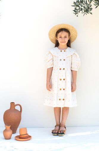 Linda Dress Copper Spots, Kokori Kids/2