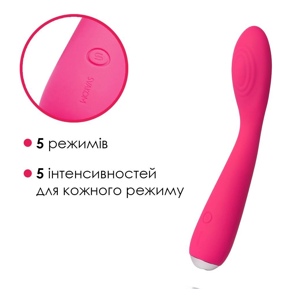 Вибратор для клитора и точки G Svakom Iris Plum Red/3
