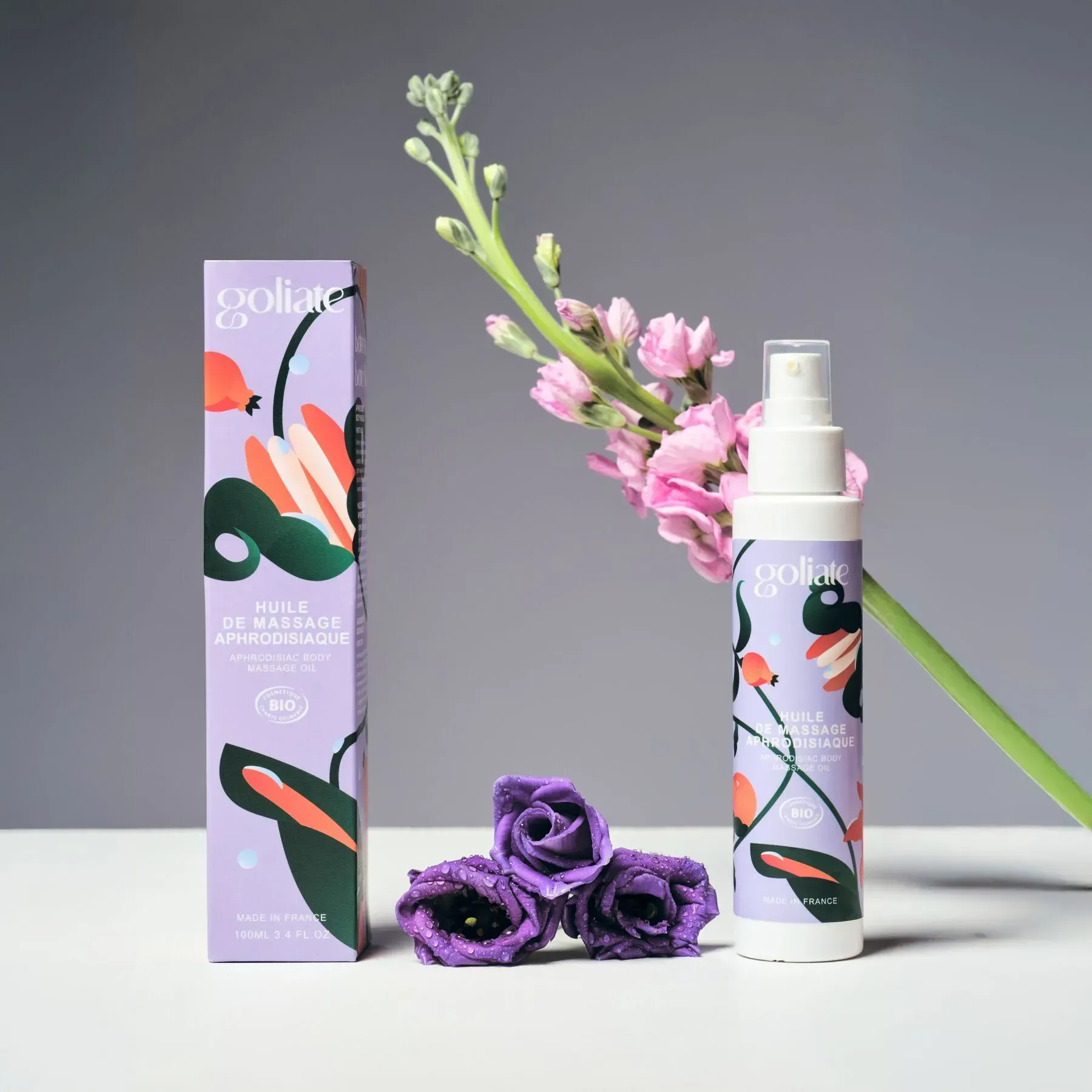 Масажна олія органічна, зігрівальний ефект Goliate Huile De Massage Aphrodisiaque/1