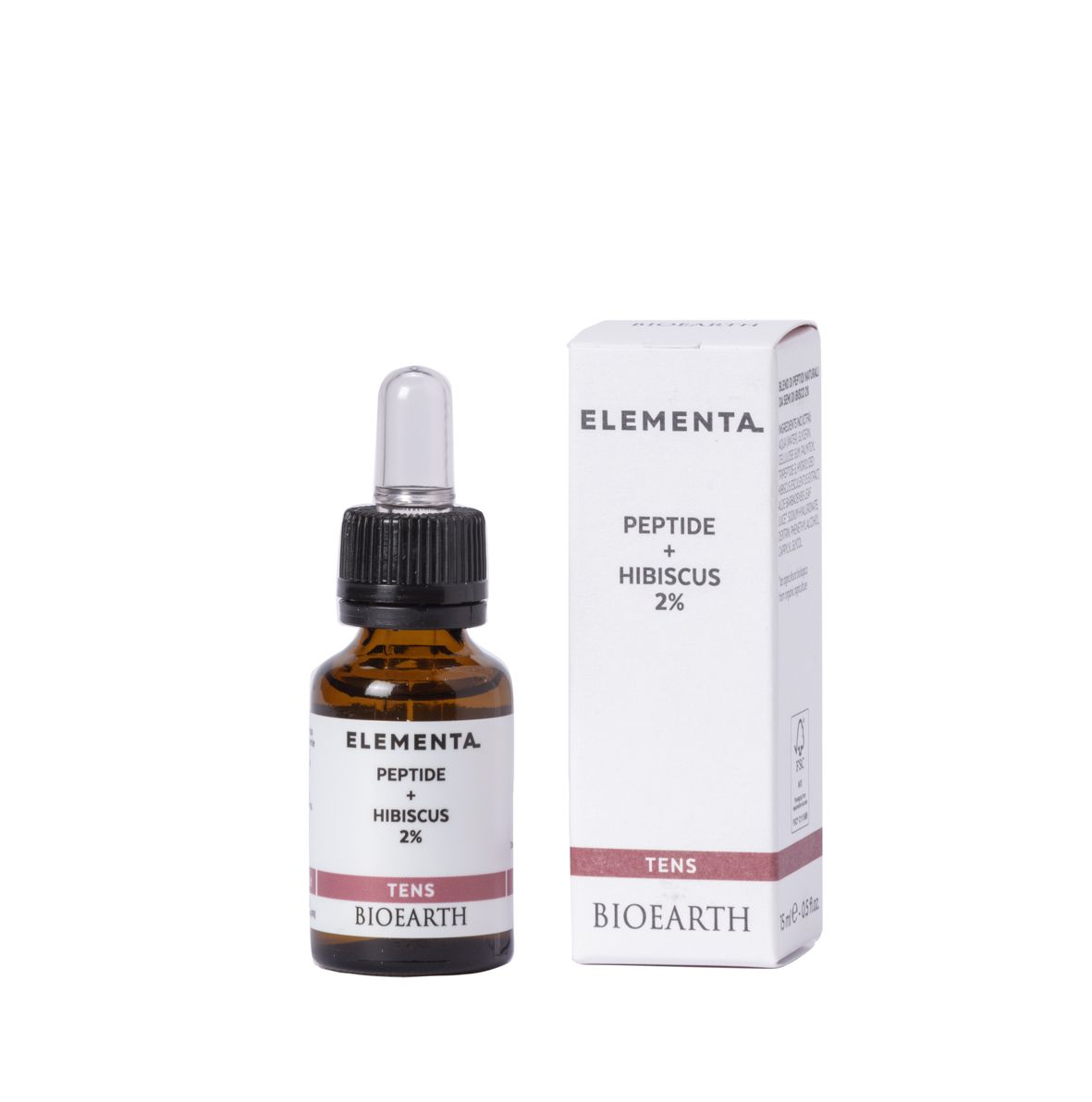 Elementa_PEPTIDE + HYBISCUS 2% (tens) Сироватка  з тензорним ефектом Пептид + Гібіскус Bioearth, 