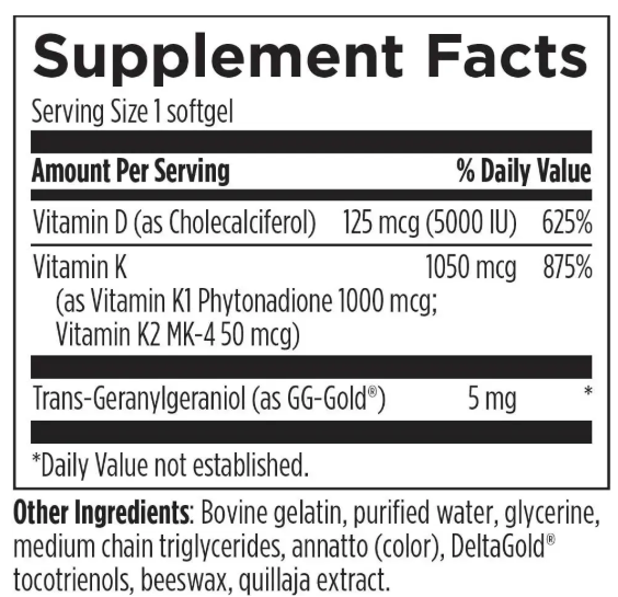 D-Evail Supreme - Вітамін Д3 5000 МО з K2 Designs for Health/1