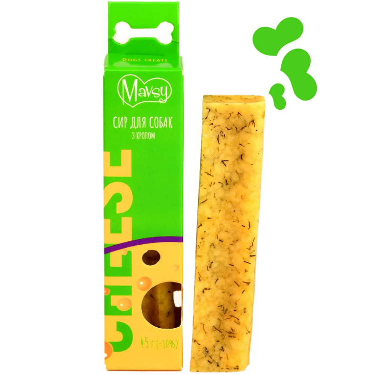 Жувальна паличка для собак CHEESE STICK з сиром та кропом Mavsy