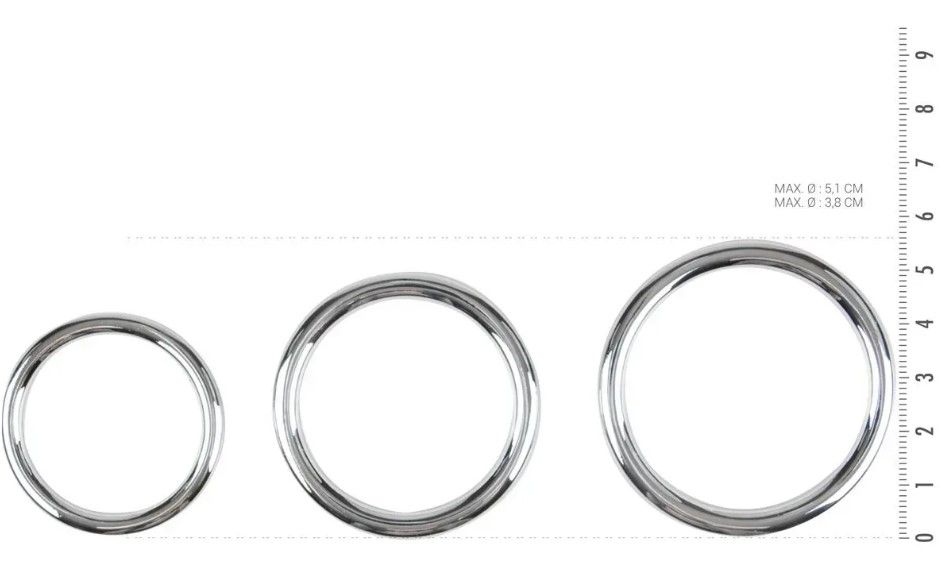 Набор эрекционных колец – Cock/Ball Ring & Glans Ring Set Sinner Gear Unbendable/2