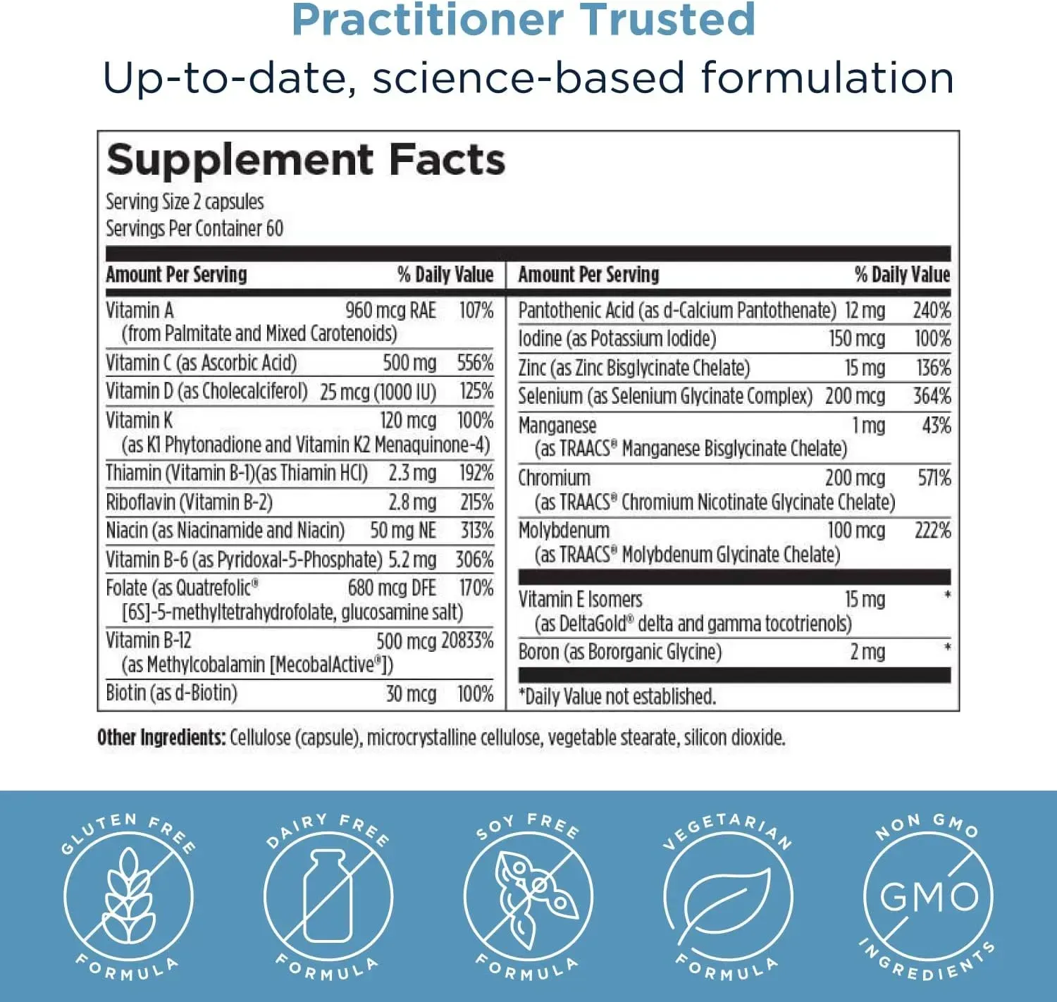 Twice Daily Multi - Мультивітаміни для прийому 2 рази на день Designs for Health/1