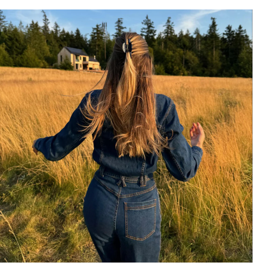 Lil Effing Clip in Blueberry - Средний крабик для волос "Blueberry" Emi Jay, /1