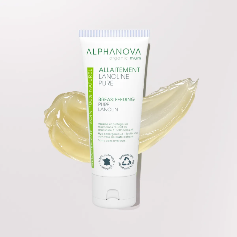 Чистый ланолин 100% для ухода за сосками во время грудного вскармливания ALPHANOVA Organic Mum/1