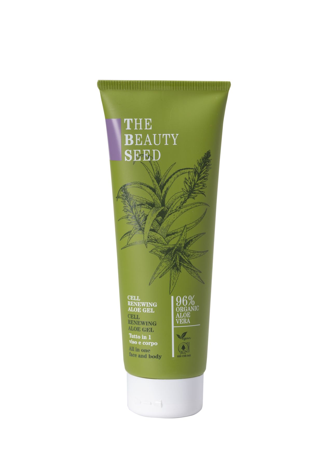 TBS CELL RENEWING ALOE GEL All in one face and body Гель багатофункціональний з Алоє Вера оновлюючий клітини шкіри обличчя та тіла Bioearth, 