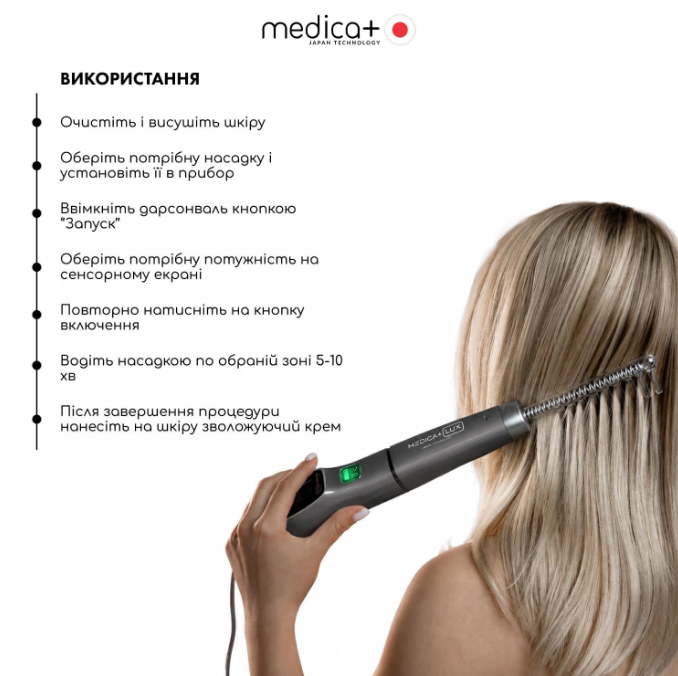 Аппарат Дарсонваль Medica+ Lux Darsoline grey 8.0/5