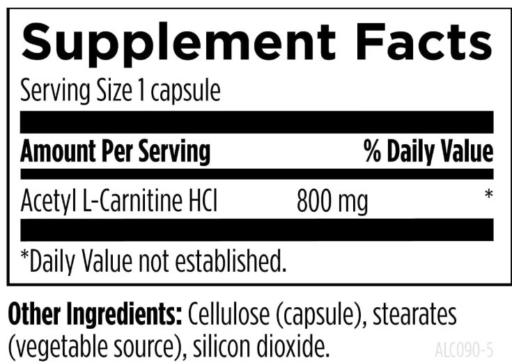 Acetyl L-Carnitine - Ацетил L-карнітин підтримка виробництва енергії Designs for Health/1