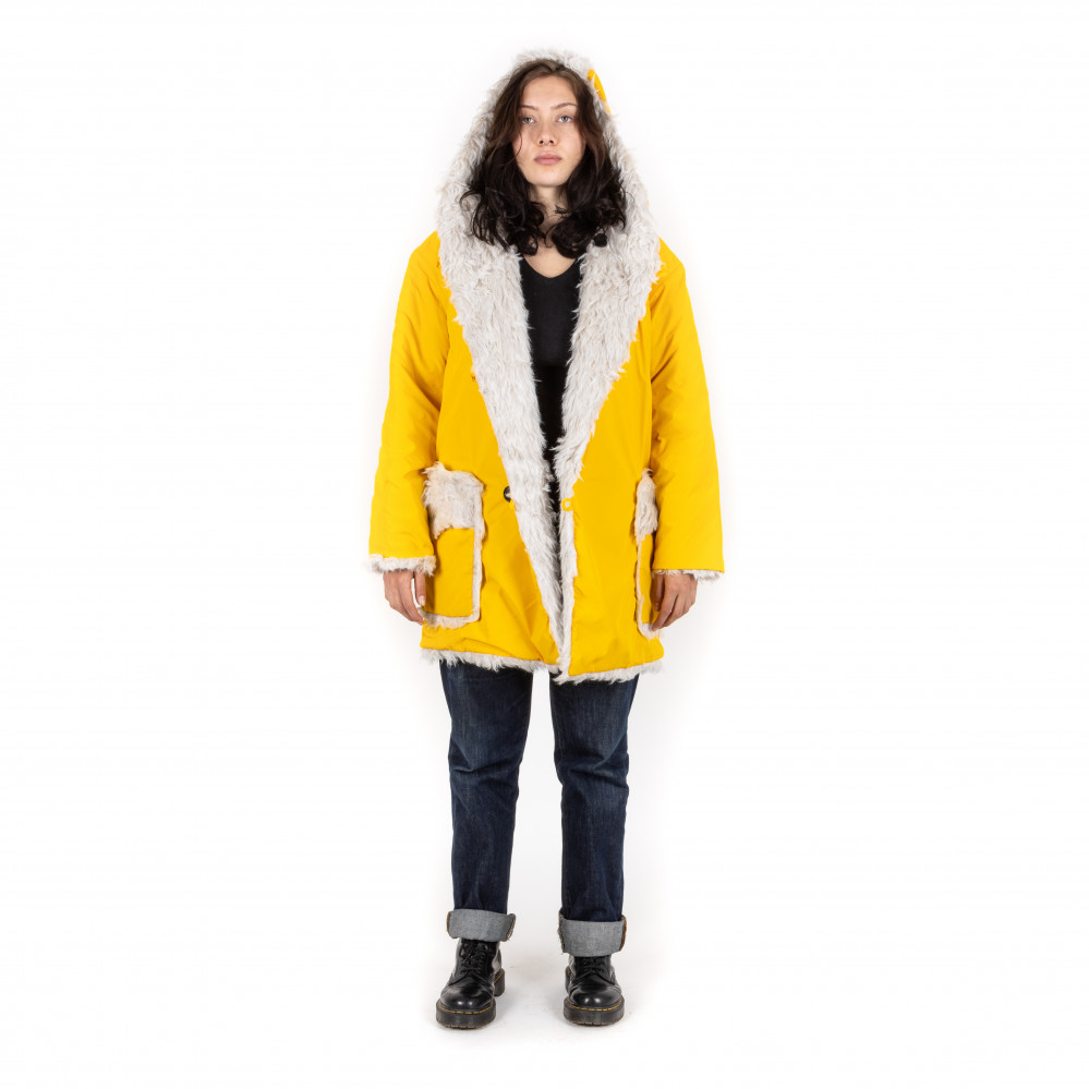 Yellow шуба из конопляного меха, короткая (one size) DevoHome, 
