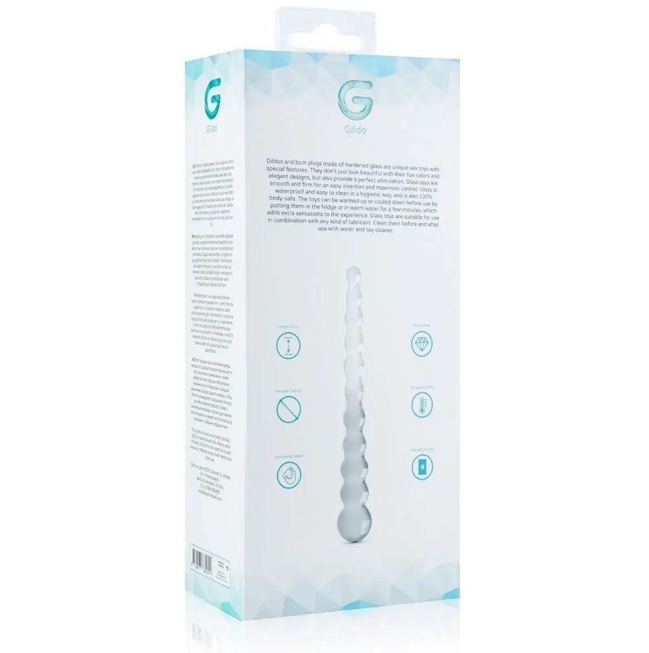 Скляний дилдо у вигляді намистин Glass Dildo No. 20 Gildo/5