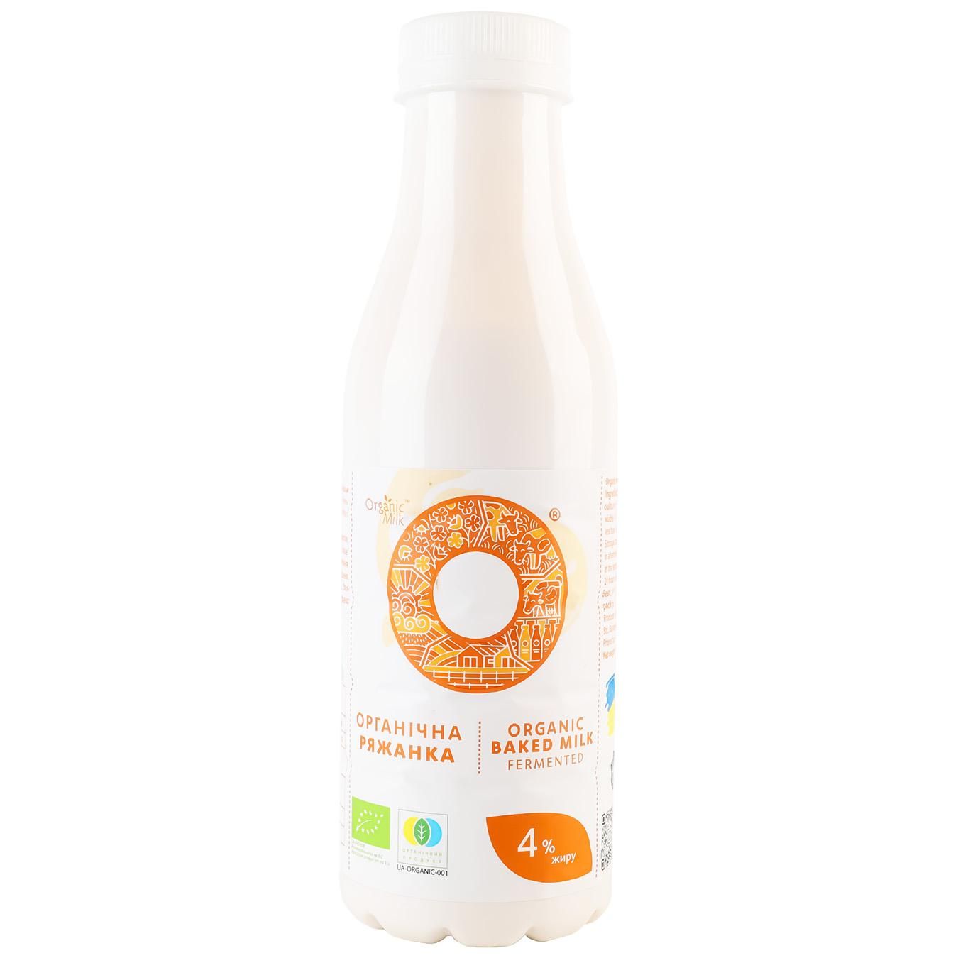 Ряженка органическая жирность 4,0% Organic Milk, 