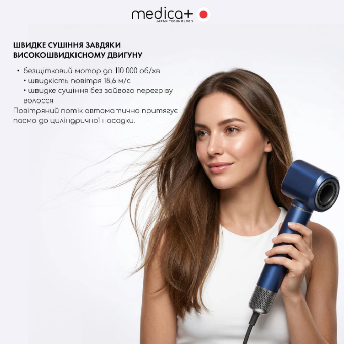 Фен-стайлер для волос MEDICA+ AIR-ZEN 7.0/2