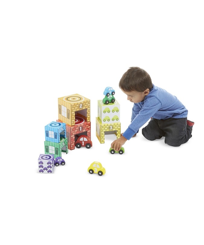 Набір блоків-кубів "Автомобілі і гаражі" від 2 років Melissa&Doug/2