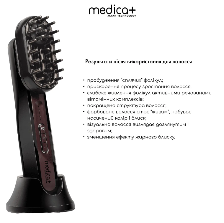 Мікрострумовий масажер для обличчя, тіла і шкіри голови Medica+ BodyLifting 3-X (RF, світлотерапія, контейнер для есенції)/1