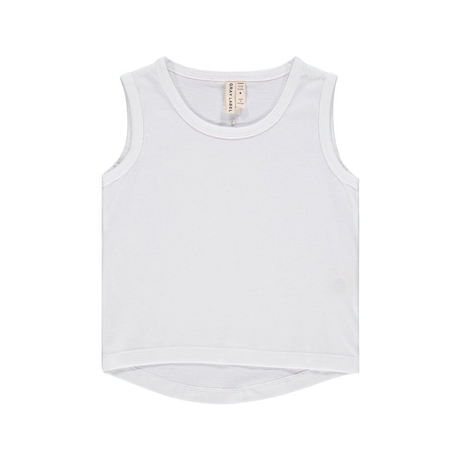 Tank Top White Gray Label, 