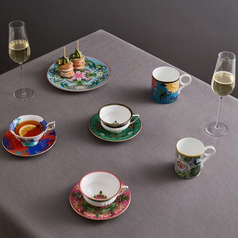 Чашка с блюдцем Розовый Лотос "Pink Lotus" Wonderlust Teaware, Wedgwood/2
