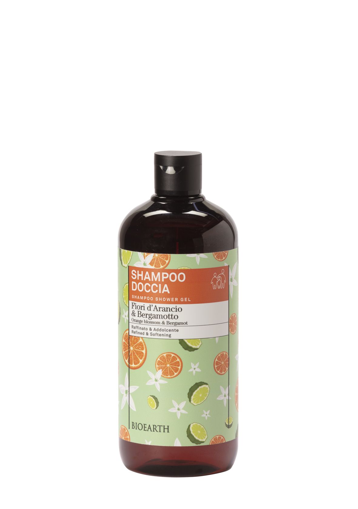 Family Orange blossom & Bergamot Shampoo shower gel Шампунь-гель увлажняющий для волос/душа Bioearth, 