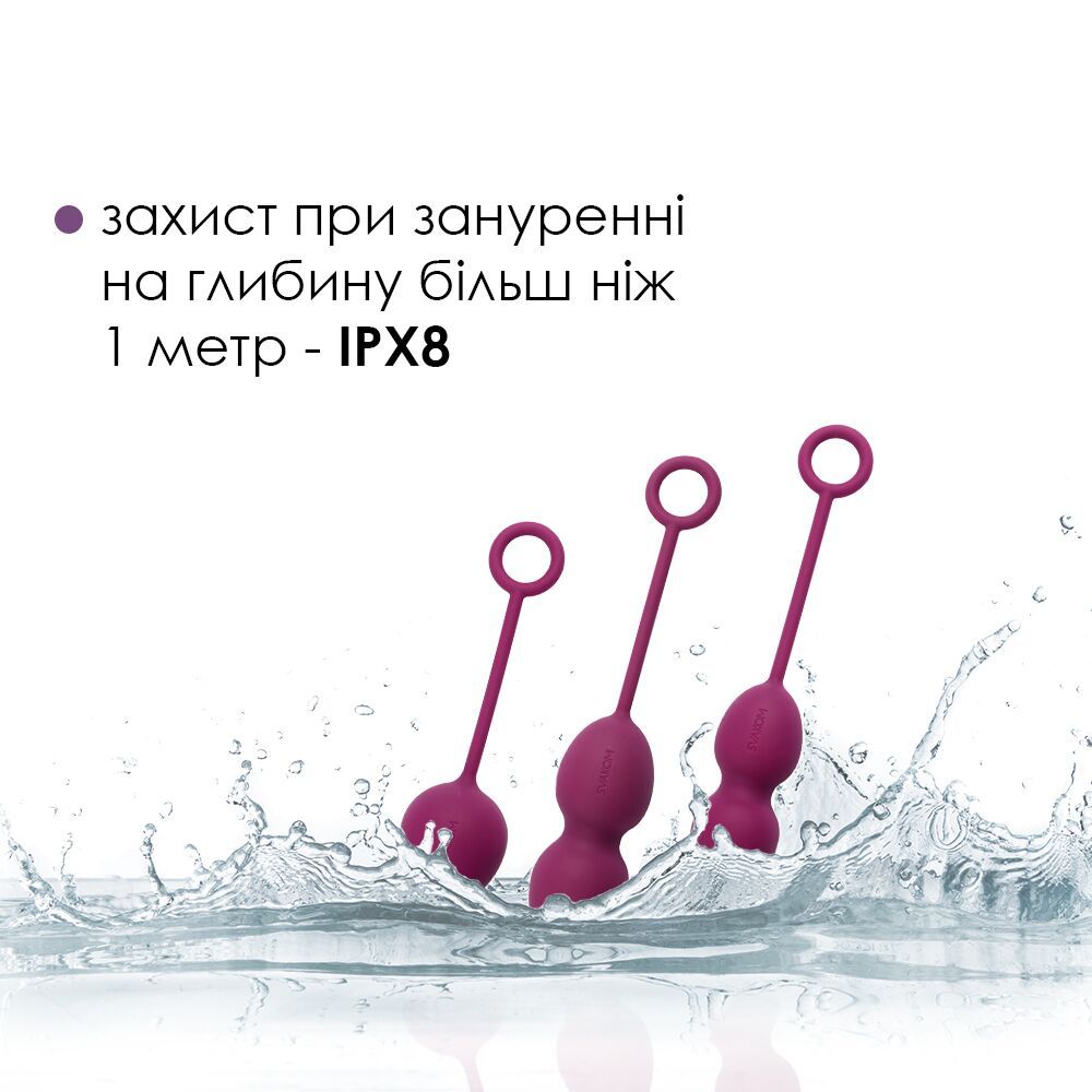 Набір вагінальних кульок зі зміщеним центром ваги Svakom Nova Violet/3