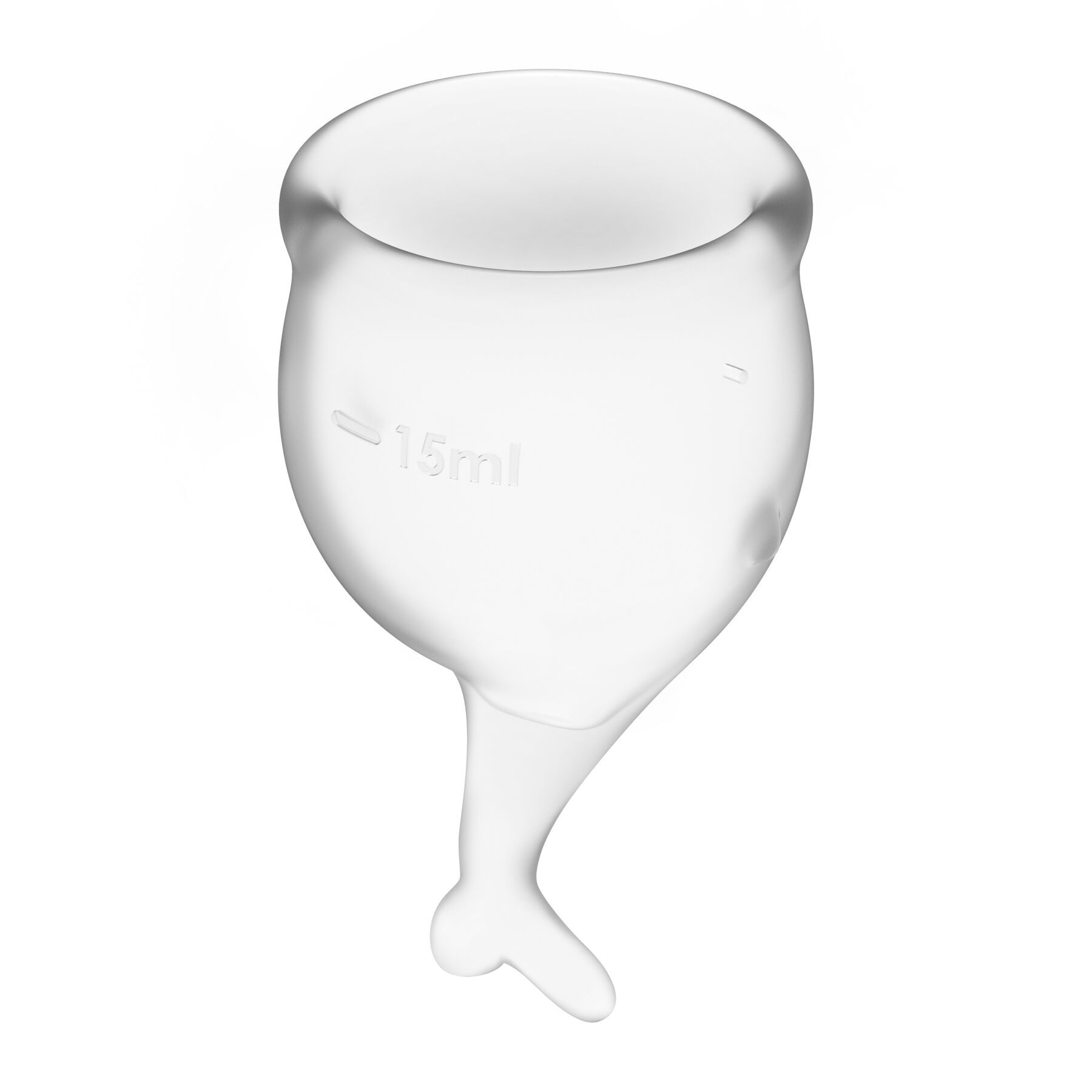 Набор менструальных чаш Satisfyer Feel Secure (transparent), 15 мл и 20 мл, мешочек для хранения/2
