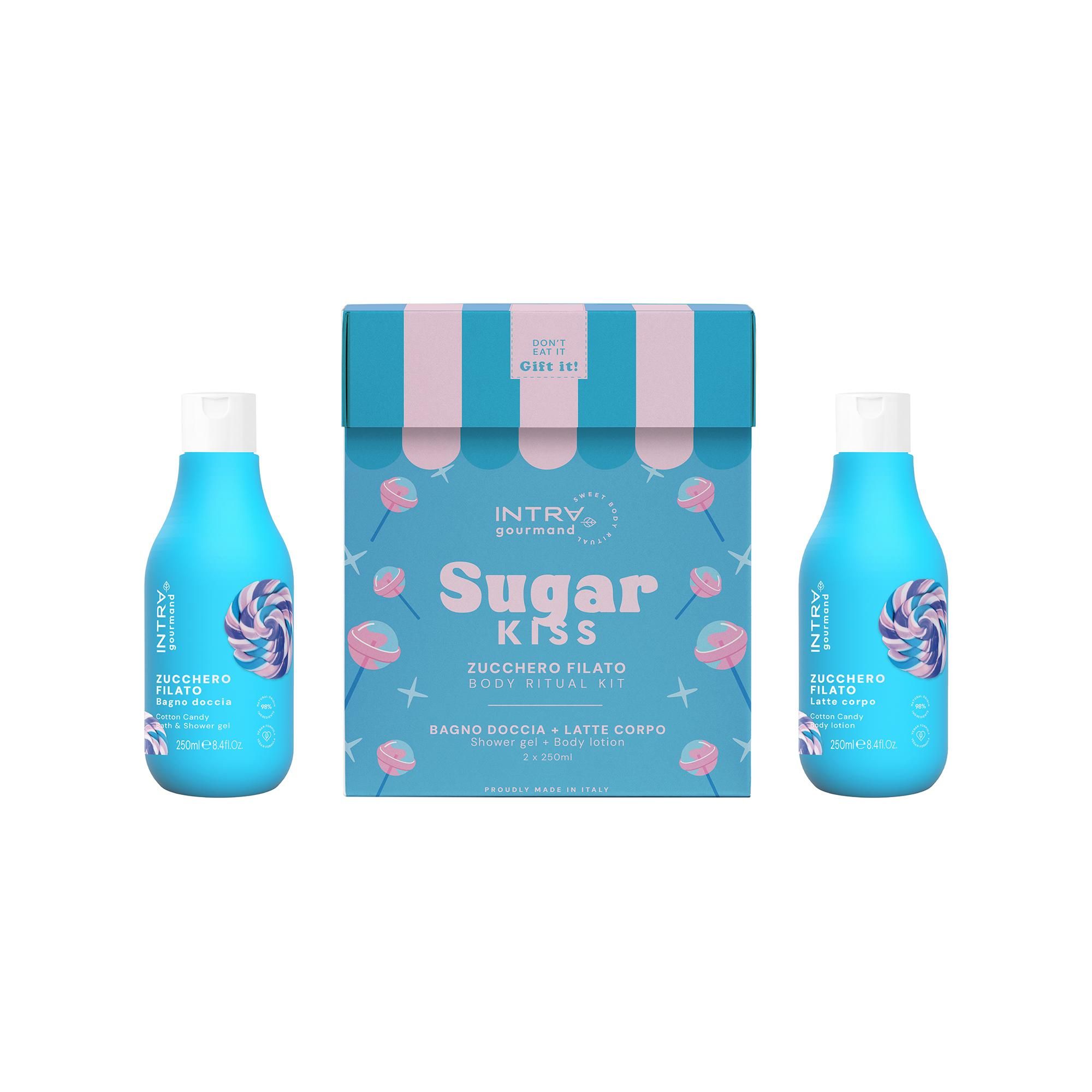 Набір COTTON CANDY/СОЛОДКА ВАТА  Гель-крем д/душу та ванни + Лосьйон д/тіла INTRA, 