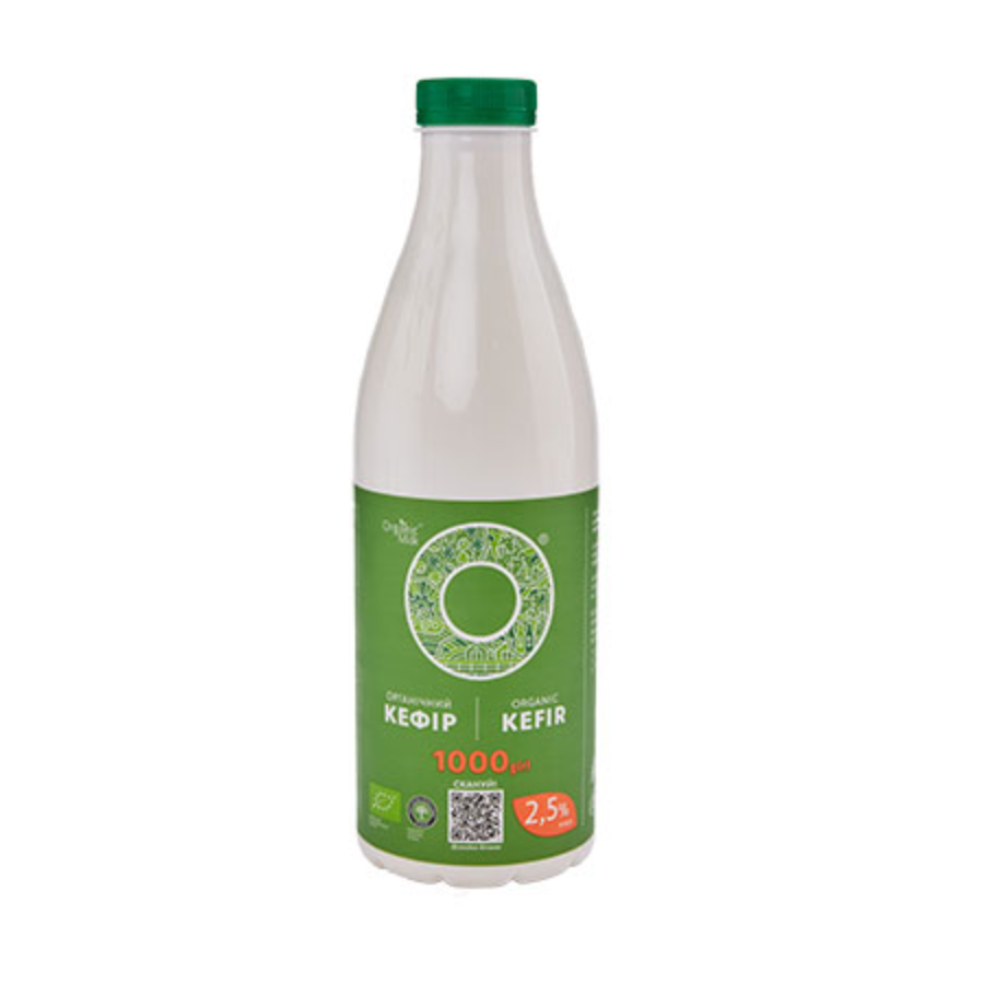 Кефир органический термостатный жирность 2,5% Organic Milk,  