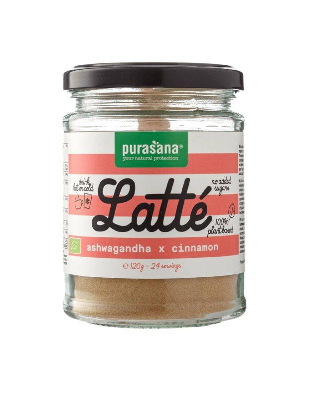 Смесь для приготовления Лате Ашвагандха с корицей органическая Purasana, 