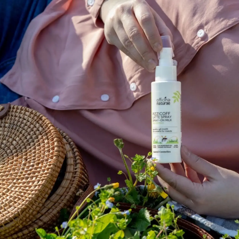 Спрей-молочко PIZZICOFF для взрослых от насекомых и комаров Officina Naturae/2