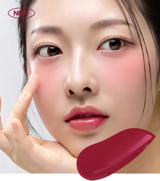 Зволожувальні рідкі ампульні рум'яна House of Hur Moist Ampoule Blusher Ruby Red/1