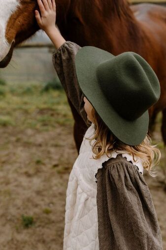 Matilda blouse Coffee natural dye Bebe Organic, /3