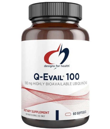 Q-Evail 100 - CoQ10 Убіхінон біодоступний 100 мг Designs for Health