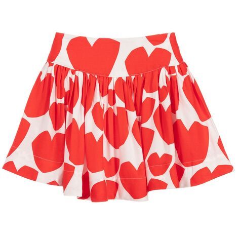 HEARTS VISCOSE SKIRT Stella McCartney, 