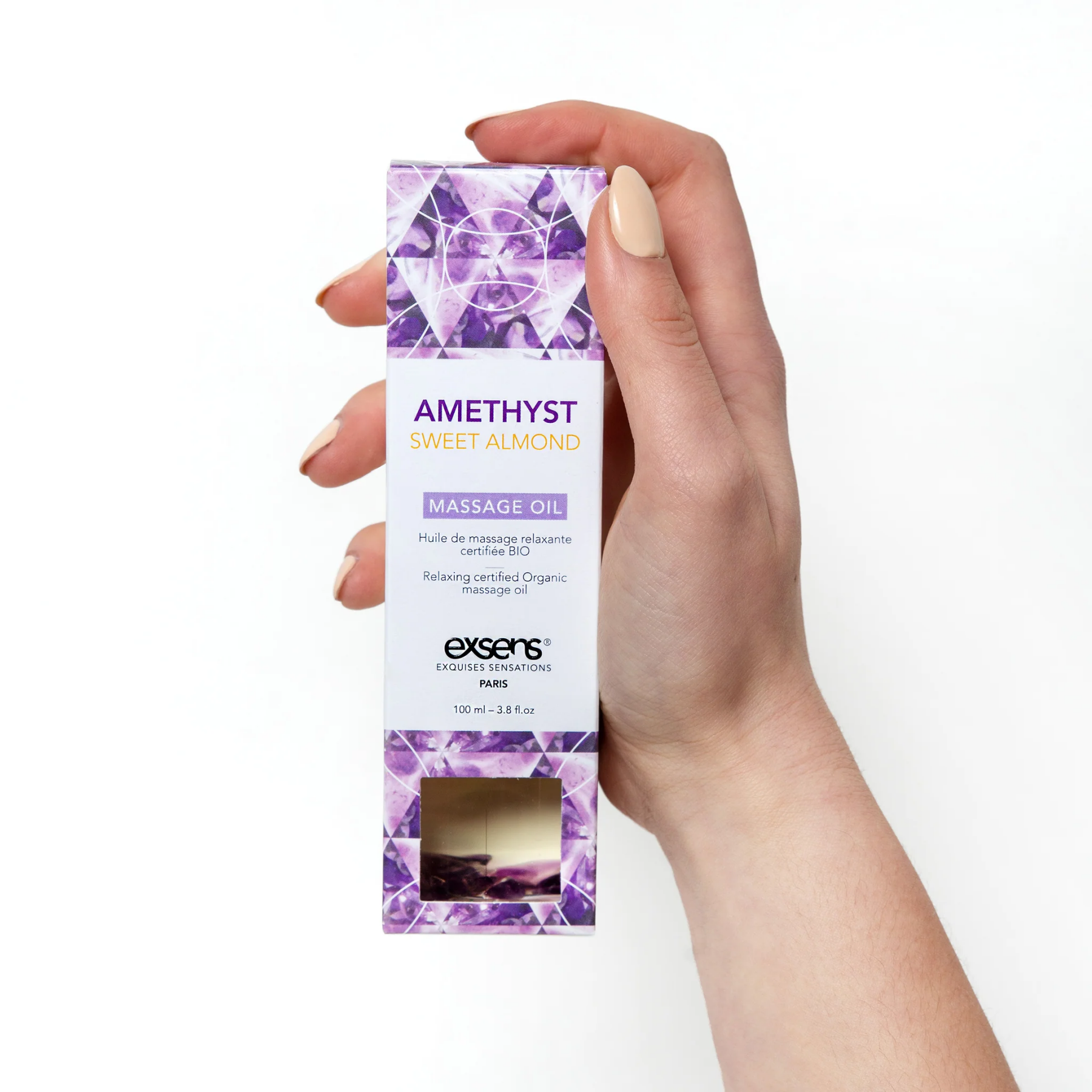 Массажное масло EXSENS Amethyst Sweet Almond (расслабляющая, с аметистом)/3