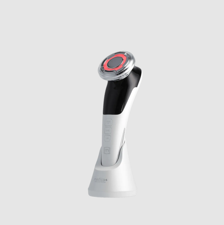 Мікрострумовий RF Lifting Масажер для обличчя Skin Lifting 7.0 White- EMS, LED Medica+