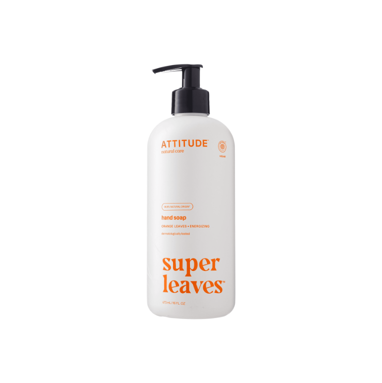 Мыло для рук жидкое с ароматом апельсина "Super Leaves" Attitude