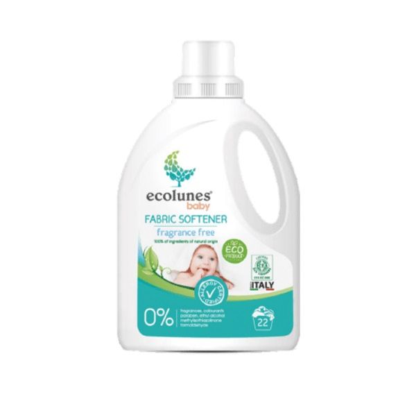 Гіпоалергенний органічний пом'якшувач тканини без запаху, для дитячого одягу Ecolunes,