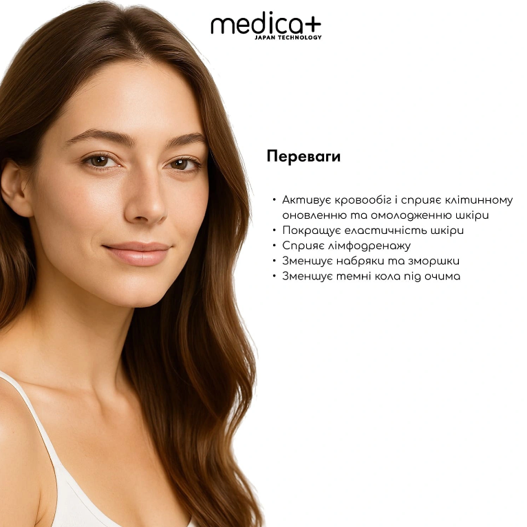 Сталевий скребок гуаша для моделювання овалу обличчя MEDICA+ Steel GuaSha/2