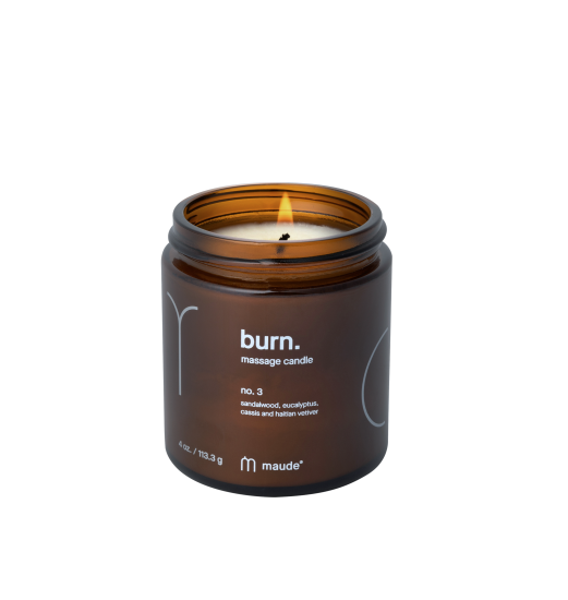 Burn no.3 eucalyptus and sandalwood - Свеча для массажа - аромат №3 эвкалипт и сандаловое дерево Maude, /2